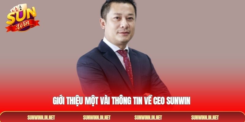 Giới thiệu một vài thông tin về CEO SUNWIN 